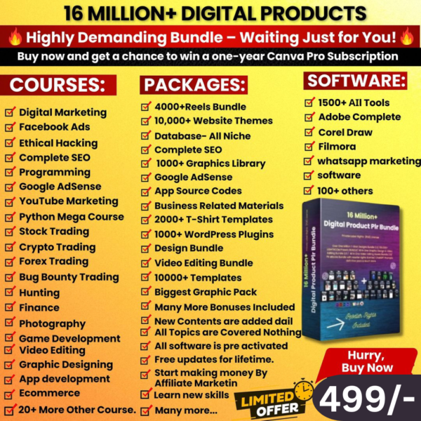 16 Million Digital Products